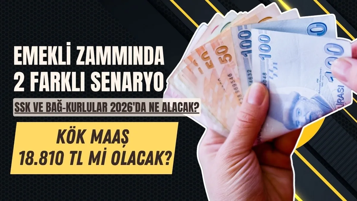 Emekliye yüzde 11,43 kök zam hesabı: En düşük SSK, BAĞ-KUR maaşı için ocakta 2 farklı senaryo masada! 16.881 TL alanlar...