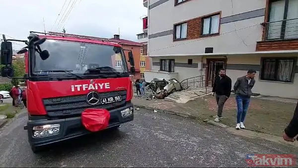 Kocaeli'de facianın eşiğinden dönüldü: Park halindeyken kamyon hareket etti! - 9