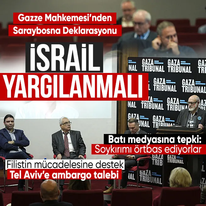 Saraybosnada Gazze mahkemesinden sonuç bildirisi! Medya kuruluşlarına kınama: Soykırımı örtbas ediyorlar