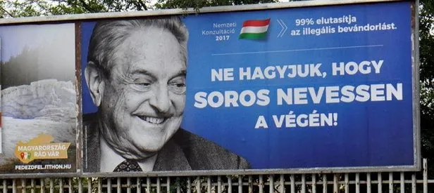 Macaristan’da Soros afişli hükümet kampanyası