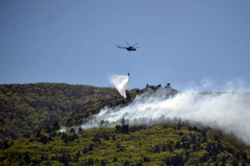 Bursa Uludağ eteklerinde yangın-2