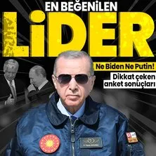 Ne Biden ne de Putin! Başkan Recep Tayyip Erdoğan en beğenilen lider oldu