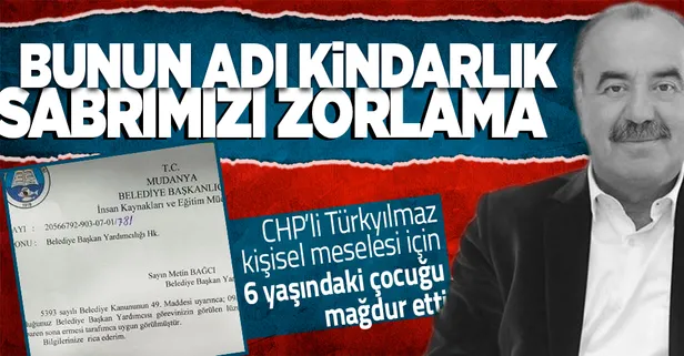 Böyle kindarlık görülmedi! CHP'li Hayri Türkyılmaz arkadaşının oğlunu belediye kreşine almadı