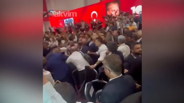 CHP İzmir İl Kongresi’nde kavga!