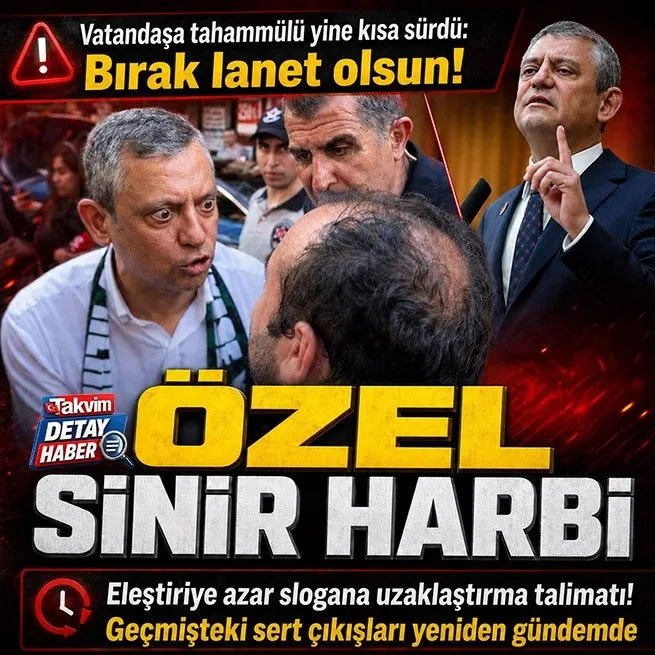 Özgür Özel İzmit’te vatandaşı azarladı: Lanet olsun