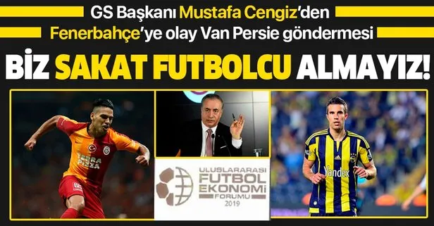 Mustafa Cengiz’den Fenerbahçe’ye Van Persie göndermesi! Biz başkaları gibi sakat futbolcu almayız