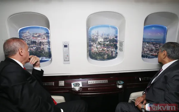 Başkan Erdoğan Malezya Başbakanı Muhammed'e İstanbul'u havadan tanıttı - 9