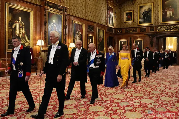 Trump İngiltere’de “krallar gibi” ağırlandı! Windsor Kalesi’nde büyük ziyafet: Beyaz Saray’dan ilginç paylaşım - 15