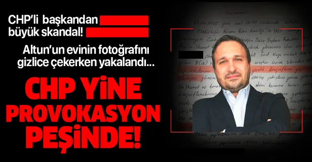 CHP Üsküdar İlçe Başkanı Suat Özçağdaş, İletişim Başkanı Altun'un evini fotoğraflamak isterken yakalandı!