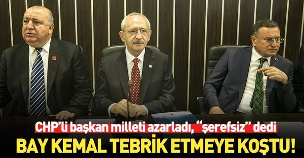 Kemal Kılıçdaroğlu’ndan halka şerefsiz diyen başkana tebrik ziyareti
