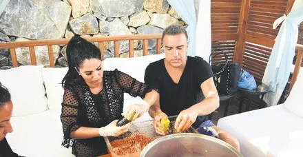 Lahmacun out biber dolması in