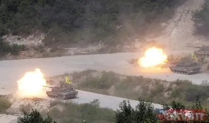 Güney Kore ordusundan dev tatbikat!