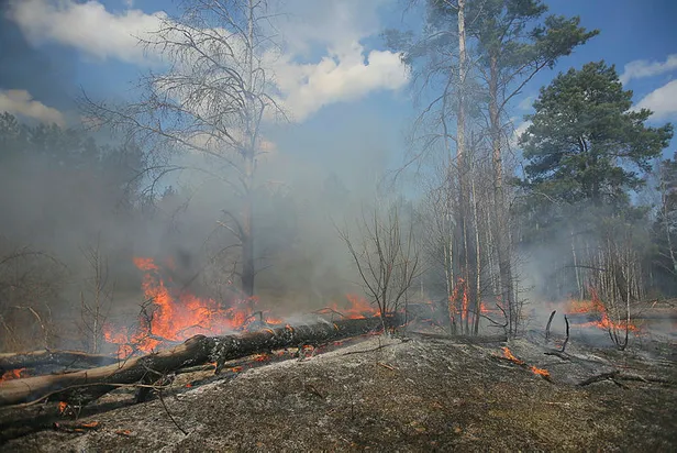 Çernobil yangını uzaydan böyle görüntülendi!-2
