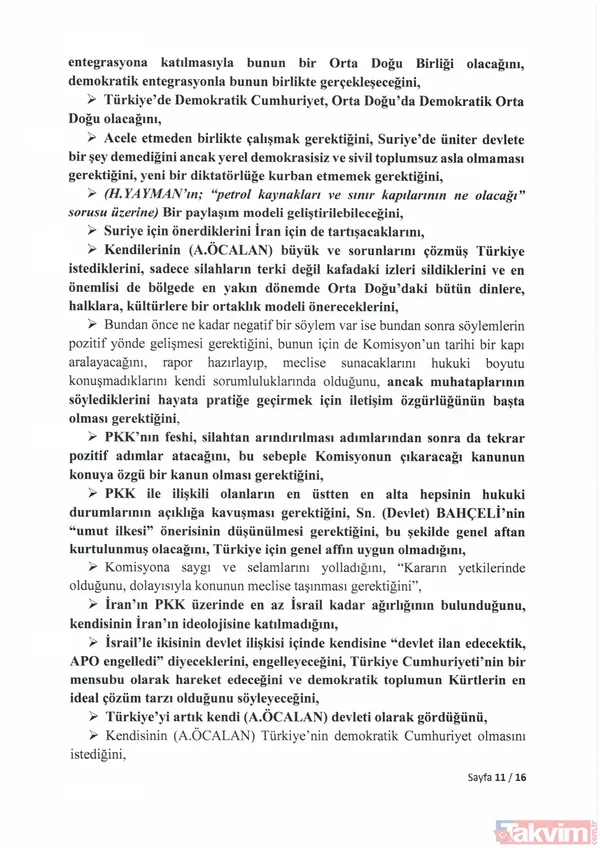 İşte 16 sayfalık İmralı tutanağı... PKK elebaşı Abdullah Öcalan Suriye için ne dedi? İsrail ve MOSSAD iddiası - 16