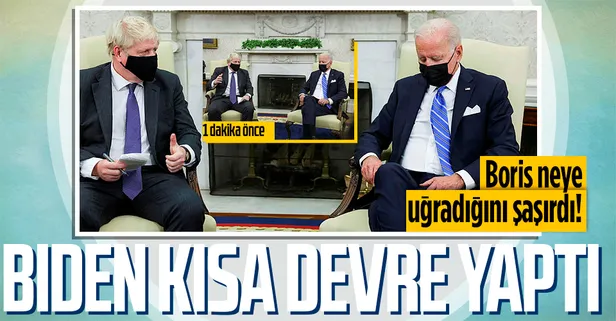 Dünya ABD Başkanı Joe Biden'ı konuşuyor! İngiltere Başkanı Boris Johnson neye uğradığı şaşırdı! Gazeteciler Oval ofisten çıkarıldı