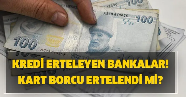 Kredi kartı faiz oranlarına yeni düzenleme! Kredi kartı borçları ertelendi mi? Kredi erteleyen bankalar…