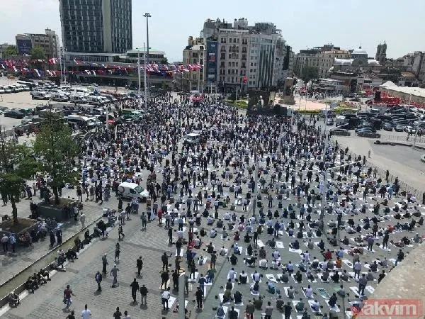 27 yıllık hayal gerçek oldu! Taksim Camii ibadete açıldı! Vatandaş Taksim Meydanı'nı doldurdu - 21
