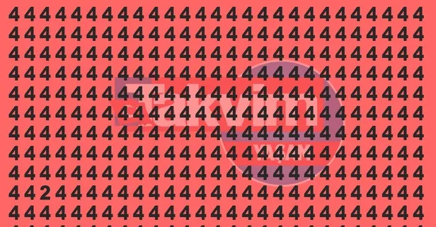 15 saniyede farklı rakamı gören üstün zekalı çıkıyor! Bu testi 100 kişiden 1'i dahi zor çözüyor