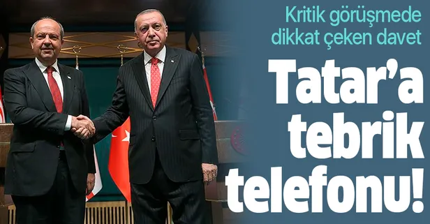 Son dakika: Başkan Erdoğan Ersin Tatar'ı tebrik etti