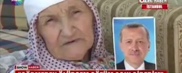 108 yaşındaki Asiye Ninenin Erdoğan sevgisi