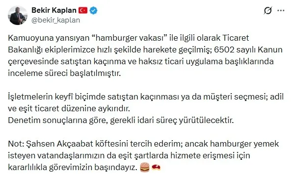 Müşteri seçen hamburgerciye inceleme: Şifreli satış uçuk fiyat-4