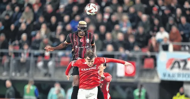 Galatasaray, AZ Alkmaar deplasmanında ikinci yarıda galibiyeti kaçırdı