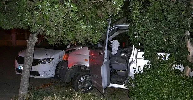 Tekirdağ’da polisten kaçan alkollü sürücü ağaca çarptı!