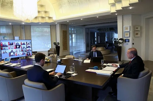 Son dakika: AK Parti MYK, video konferans ile Başkan Erdoğan liderliğinde toplandı! Gündemde koronavirüs var