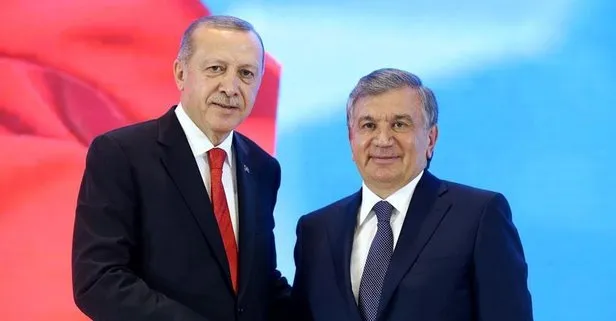 Son dakika: Başkan Erdoğan, Özbekistan Cumhurbaşkanı Mirziyoyev ile görüştü