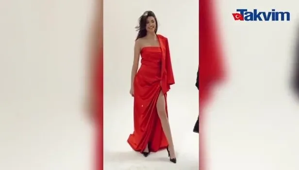 Nilsu Yılmaz’dan kırmızı elbiseli paylaşım! Sosyal medya onu konuştu...