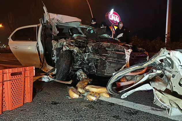 Ankara'da korkunç kaza! 2 ölü, 2 yaralı
