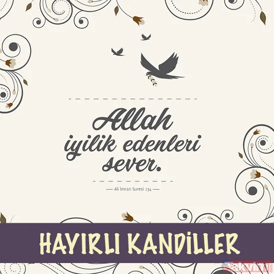 Regaip Kandili sözleri Resimli kandil mesajları - 2019 hadisli ayetli güzel Regaip kandili sözleri - 4