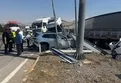 Konya'da TIR kazası: 1 ölü 9 yaralı