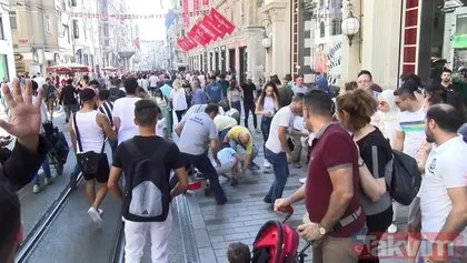 İstiklal Caddesi’nde gökten para yağdı! Vatandaşlar birbirleriyle yarıştı