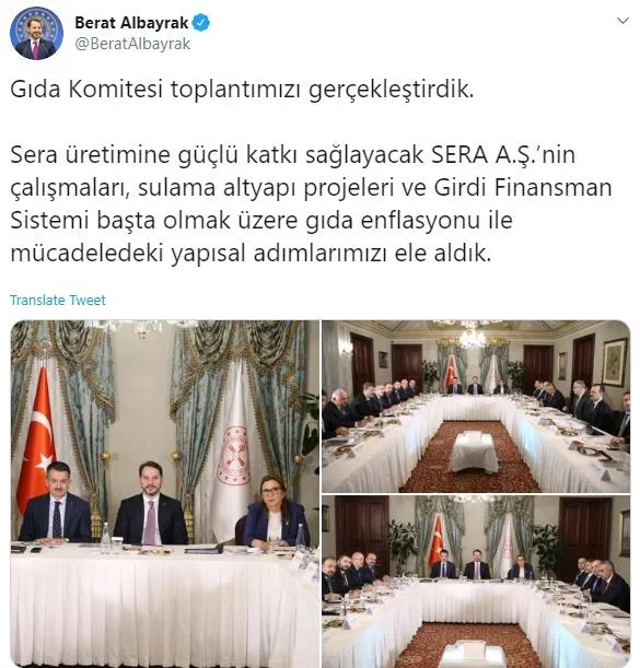 "Gıda Komitesi" toplantısında gıda enflasyonu ile mücadele ele alındı-1