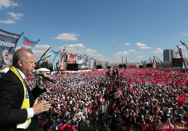 Cumhur İttifakı Ankara miting alanı saatler öncesinden doldu taştı - 11