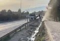 Çalışmalar sırasında patlayan doğal gaz borusu tedirgin etti