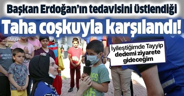 Başkan Erdoğan’ın tedavisini üstlendiği küçük Taha: İyileştiğimde Tayyip dedemi ziyarete gideceğim