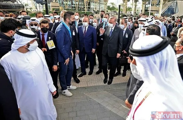 Başkan Recep Tayyip Erdoğan Dubai'de: Türk bayrakları ve mehteran takımlı coşkulu karşılama - 7