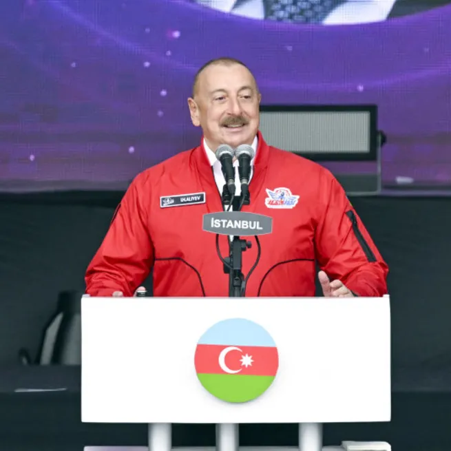 Kahramanmaraşa yapılacak 24 derslikli Haydar Aliyev İlkokulunun temeli atıldı! Aliyev: Azerbaycanda Bayraktar merkezi kurulacak