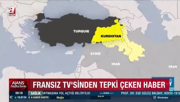 Fransa ders almıyor! Cenazede terör propagandası, haberlerde sözde Kürdistan haritası