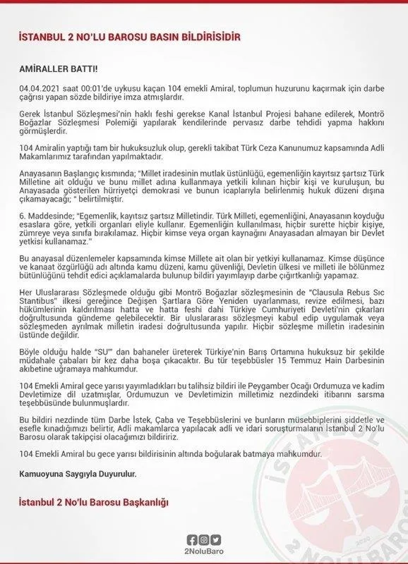 SON DAKİKA: 104 amiralin imzaladığı darbe imalı bildiride aşamalı kaos planı: Destek beklediler-9