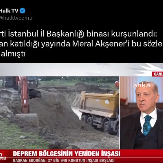 Planlanmış tiyatro! Partisinin İl Başkanlığı kurşunlanan İYİ Parti Genel Başkanı Meral Akşener oy ister fondaş HALK TV Başkan Erdoğanı hedef gösterir