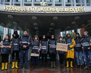 İBB önünde bir eylem daha! Hayvan aktivistlerinden yaşam zinciri!