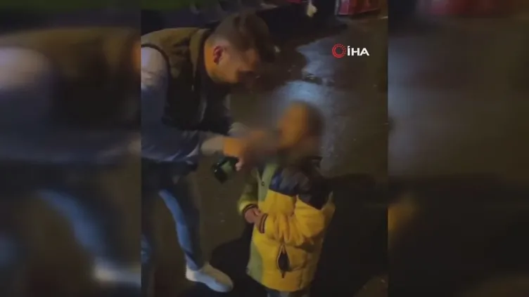 İstanbul’da skandal görüntü: Küçük çocuğa alkol içirip video çektiler