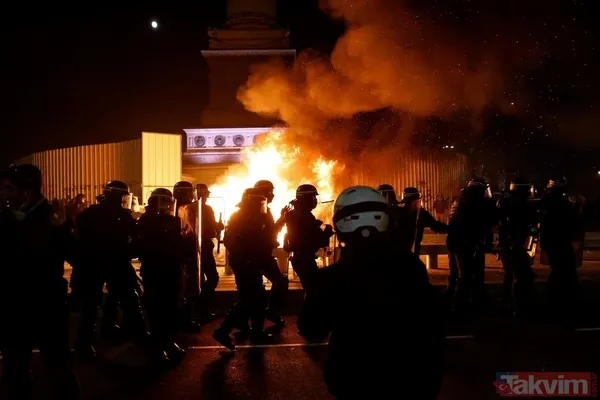 Fransa yangın yeri: Protestocular Merkez Bankasını ateşe verdi - 12