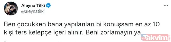 Aleyna Tilki'den ters kelepçe çıkışı! Kafa karıştıran açıklamasına destek mesajı yağdı! “Çocukken bana yapılanları bir konuşsam...” - 7