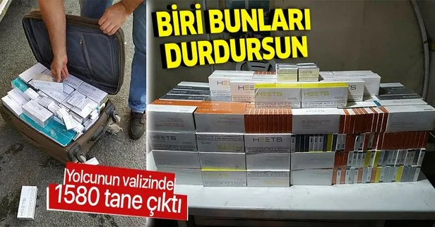 Adana’da yolcunun valizinden 1580 kaçak elektronik sigara çıktı
