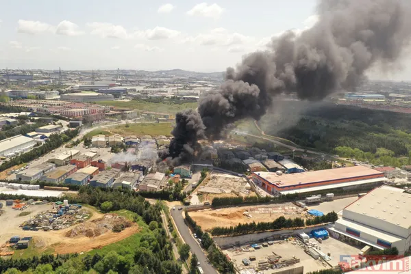 SON DAKİKA: Tuzla'da patlama! Orhanlı'da fabrikada yangın: Patlama anı kamerada - 7