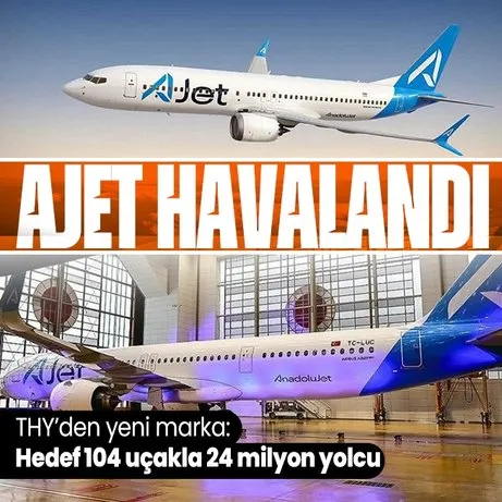 THY’den yeni marka: AJet ilk tanıtım uçuşunu Ankara’dan İstanbul’a yaptı